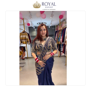 ขายส่งเสื้อผ้าอินเดียคุณภาพดีที่สุดสำหรับงานแต่งงาน ผ้าไหมรังโกลีปักลายลูกปัด งานปักมืออย่างประณีต ในราคาประหยัด - Product Image 5