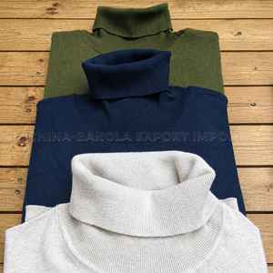 Lot de pulls à col roulé pour hommes du Bangladesh, tricots à col montant, designs variés, vêtements d'hiver, surplus, vente en gros en vrac - Product Image 1