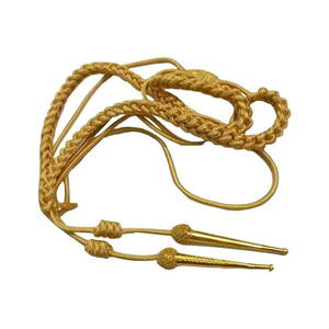 Custom Design Aiguillette Shoulder Cord Gold <b>Silver</b> Red Blue Braided Ceremonial Decoration OEM ODM Wholesale Accessory - Product Image 5