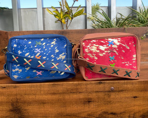 Customize Metallic Recycled Leather Lady's Shoulder Sling Bag Stylish and Trending Colorful Leather Tassel Luxury Crossbody Bags - Product Image 3