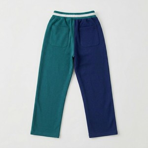 MEYBA SPORTS Pantalon de survêtement décontracté pour femme, bicolore bleu marine et vert sarcelle, coupe large, taille mi-haute élastique, infroissable - Product Image 5
