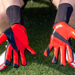 Football Goalkeeper Gloves PU <b>Full</b> Finger Non <b>Slip</b> Breathable Silicone Printing Unisex - Product Image 5