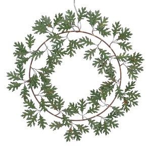 Guirlande de Noël artificielle faite à la main, écologique, aspect rouille profonde, pour décorations de fêtes et du Nouvel An, à suspendre en intérieur - Product Image 1