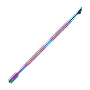 Pousse-cuticules double extrémité en acier inoxydable de haute qualité avec manche antidérapant, outil de suppression et de raclage pour nail art, faible MOQ - Product Image 5