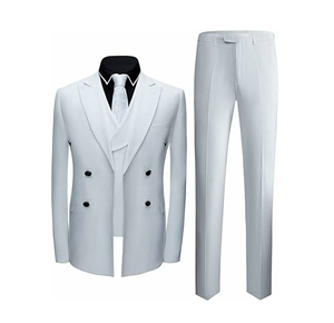 Nouveauté 2026 : Costumes d'affaires plats à simple boutonnage pour hommes, grande taille, sur mesure, respirants et infroissables, fabriqués en usine, dernier design, vente en gros - Product Image 6