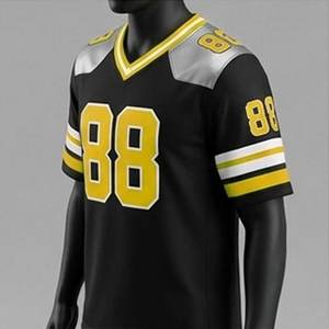 Camisetas de Fútbol Americano Sublimadas Personalizadas de Alto Rendimiento, Transpirables, de Manga Corta, Duraderas, al por Mayor - Product Image 6