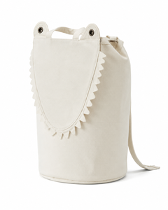 Organic Cotton Canvas Crocodile Storage Bag Kids Toy Organizer Laundry <b>Hamper</b> GOTS Custom Logo Wholesale OEM Private Label Bulk - Product Image 3
