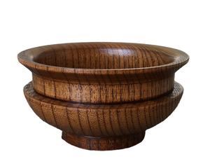 Bol en bois moderne et tendance couleur marron bois naturel fini design moderne utilisé pour les ustensiles de cuisine vaisselle cuisson sûre Itm - Product Image 1