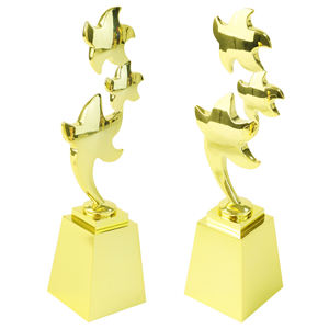 Premio personalizzabile Multi-industria trofeo stella universale con finitura placcata in oro a cinque punti trofei stellari per accademico aziendale - Product Image 6