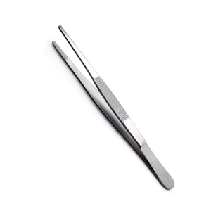 Pinzas de Precisión Premium para Dedos, Acero Inoxidable, Punta Serrada, Pinzas de Disección Médicas, Instrumentos Quirúrgicos de Laboratorio, Marcado CE ISO - Product Image 1