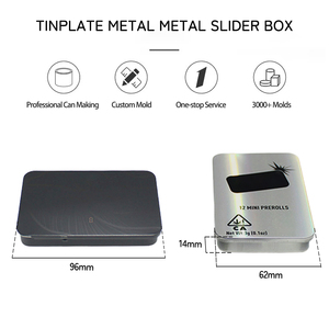 Nguồn Nhà Máy Tùy Chỉnh Hộp Thiếc Với Trượt Nắp Với <span class=keywords><strong>Laser</strong></span> Kim Loại Hộp Thiếc Kẹo Quà Tặng Bao Bì Lon - Product Image 2