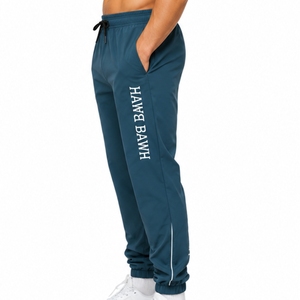 Custom Men's Cotton Track Pants <b>Slim</b> Fit <b>Joggers</b> Regular Fit Custom Sportswear OEM Custom Design Elastic Waist Track Pant - Product Image 4