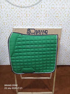 BRAND ZONE1995 Tapis de selle classique personnalisé en coton satiné avec doublure en maille, durable et confortable pour l'équitation et le saut d'obstacles - Product Image 6