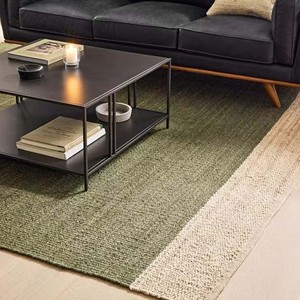Handwoven Olive Green Natural Jute Area Rug Modern Flat <b>Weave</b> Floor Carpet Eco Friendly Living Room Bedroom Decor Mat - Product Image 2