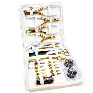 Hair Extension Tool Kit Stainless Steel Micro <b>Beads</b> Pliers <b>Set</b> Tape In Pliers Scissors Loop Needle for Salon Use - Product Image 6
