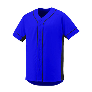 Custom Printed Baseball Outfit School Club Uniform Wholesale Supplier Breathable Sublimation Design Button Up Softshell Jersey - Product Image 2
