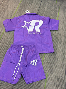 Unisex Custom Logo Windbreaker Nylon Short <b>Set</b> Windproof Tracksuit Custom Zipper Jackets and Shorts Two Piece <b>Sets</b> Men - Product Image 3