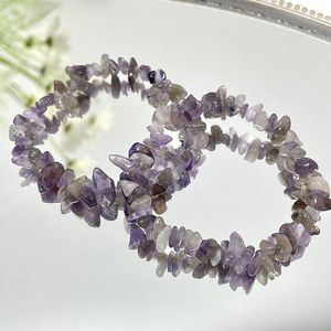 Agate en cristal perlé Agate Oeil de tigre Aamena Agate faite à la main Bracelet en pierre bleue lisse réglable Top vente forme naturelle - Product Image 6