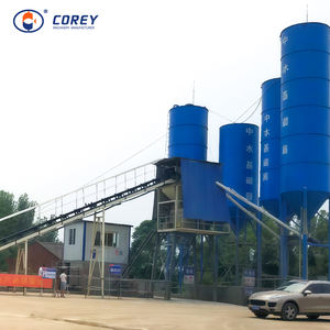 Automatic Stationary Type <b>Concrete</b> <b>Batching</b> <b>Plant</b> Ready Mix Cement Aggregate Mixing Equipment with Engine Motor Core Components - Product Image 5