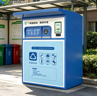 Distributeur automatique de bouteilles en plastique recyclables |