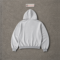 Sweat à capuche décontracté gris délavé oversize avec motif graphique, effet vieilli, clouté, vintage, imprimé cercle abstrait, streetwear urbain unisexe