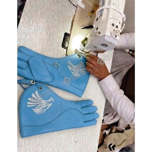 Guantes de Cetrería de Cuero de Primera Calidad, Bajo MOQ, Equipo de Caza Seguro, Precio Económico, OEM - Product Image 5