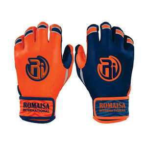 Baseball Batting Gloves High Quality Heavy Duty Adjustable Leather Customized Color Logo Training Breathable Comfortable - Product Image 6