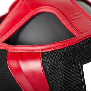 100% Cow Hide & PU Leather Shock Absorbent Protection Muay Thai MMA Boxing Head Guard Mouthguard - Product Image 5