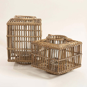 Trending design rattan <b>tealight</b> <b>lanterns</b> good quality natural <b>lantern</b> lights candle holder display - Product Image 1