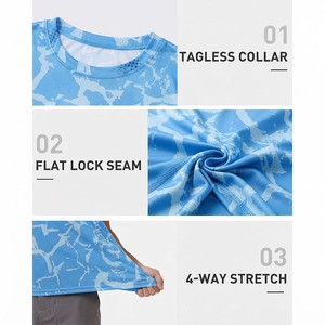 Camisa de Pesca para Hombre de Talla Adulta con Estampado de Sublimación Personalizado de Alta Calidad, Precio de Fábrica, Secado Rápido, Servicio OEM - Product Image 4