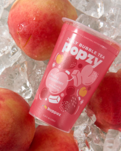 Canned Popping <b>Boba</b> Juice Tea Peach strawberry <b>bubble</b> tea drinks - Product Image 1