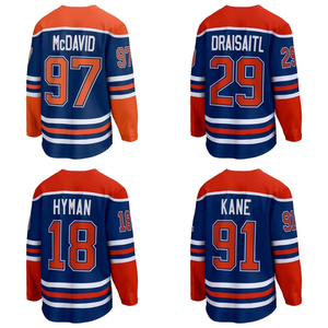 Wholesale Stitched Ice Hockey Jersey 29 Draisaitl 97 McDavid 14 Ekholm High Quality - Product Image 1