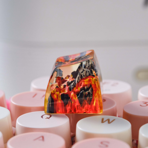 Keycaps Mystiques Anime, Keycaps Artisanaux Personnalisés, Keycaps Anime Mignons, Keycaps Verts, Ensemble de Keycaps, Keycaps en Résine - Product Image 6