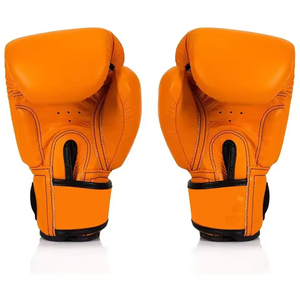ถุงมือต่อสู้แบบสั่งทำพิเศษ หนังแท้ สำหรับฝึกซ้อมมวย ดีไซน์ล่าสุด MMA ซานด้า โลโก้ปั๊มนูน พร้อมตะขอเกี่ยว - Product Image 6