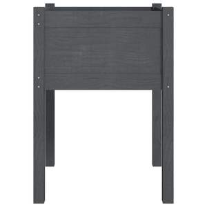 Ensemble de 2 jardinières en pin massif gris, durables et de taille moyenne, pour pots de fleurs et jardinières - Product Image 5