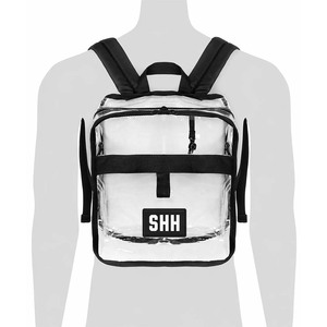 SHH Transparent Clear <b>Backpack</b> Waterproof PVC School Travel Stadium Approved Security <b>Lightweight</b> Casual Bag - Product Image 4