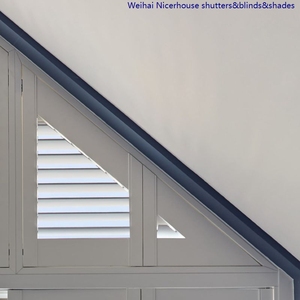 Châu Âu Anh Úc Nhà Máy Tùy Chỉnh Hình Dạng Đặc Biệt Gỗ Màn Trập Trồng Màn Trập Rèm Basswood Cửa Sổ Cửa Chớp Nội Thất - Product Image 4