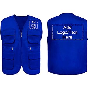 2025 Chaleco de trabajo personalizado con múltiples bolsillos para adultos para viajes Safari Voluntario Trabajo con logotipo de impresión - Product Image 2