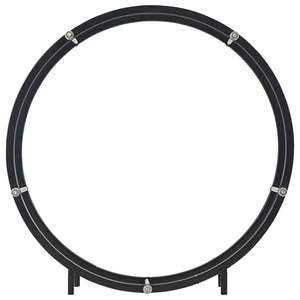Soporte para Leña de Acero Negro de 27.6"x7.9"x27.6" Accesorio para Chimeneas - Product Image 3