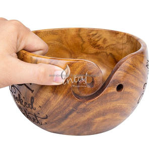 Cuenco de Madera Maciza para Hilos de Tejer, para Amantes del Crochet - Product Image 2