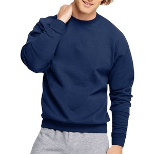 Sweat-shirt à col rond à la mode pour hommes Design personnalisé Séchage rapide Respirant 100% coton Motif solide Nouveaux vêtements en tissu polaire - Product Image 5
