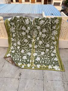 Handmade Eco-Friendly Embroidered Kantha Suzani <b>Quilt</b> Vintage Bohemian Style Cotton <b>Throw</b> Assorted Colors for Home Hotel Use - Product Image 5
