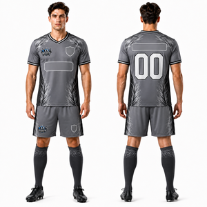 Athletic <b>Soccer</b> Jersey Shorts Uniform Breathable Polyester Digital Heat Transfer Quick Dry with Custom Logo Customized Team Name - Product Image 1