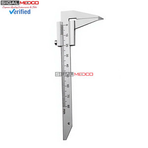 Pied à coulisse de précision 5 pouces 0-80 mm, outil de mesure pour laboratoire dentaire, jauge de mesure à vernier en acier inoxydable - Product Image 3