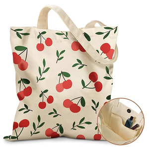 Bolsa de Mano de Lona Azul Claro para Mujer, con Logotipo Personalizado, Gran Capacidad, Moderna y Versátil, para Compras y Viajes - Product Image 6