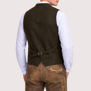 Chaleco Bávaro Tradicional Alemán de Alta Calidad para Hombre, Estilo Casual Elegante, Reversible, Transpirable, Mezcla de Poliéster/Algodón para Invierno - Product Image 2