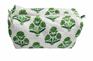 Bolsa de Algodón Acolchada Crimson Bloom con Cierre de Cremallera y Diseño de Puntos - Ecológica, Ligera, Sostenible, Regalo de Novia Multifuncional - Product Image 2