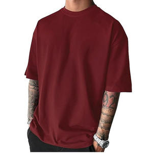 T-shirt Homme Coupe Droite Ample 100% Coton Tricoté Col Rond Formel Tissu Respirant Vêtement Moderne - Product Image 1