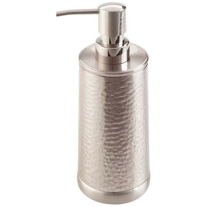 Dispensador de Jabón de Manos de Acero Inoxidable para Baño con Acento de Flor de Calla de Latón Hecha a Mano, Líquido Metálico Premium para Encimera - Product Image 4