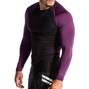 <b>Athletic</b> Men's Compression Rash Guard Long Sleeve Quick Dry Performance Shirt for Fitness, Surfing BJJ & MMA Training Rash Guard - Product Image 5